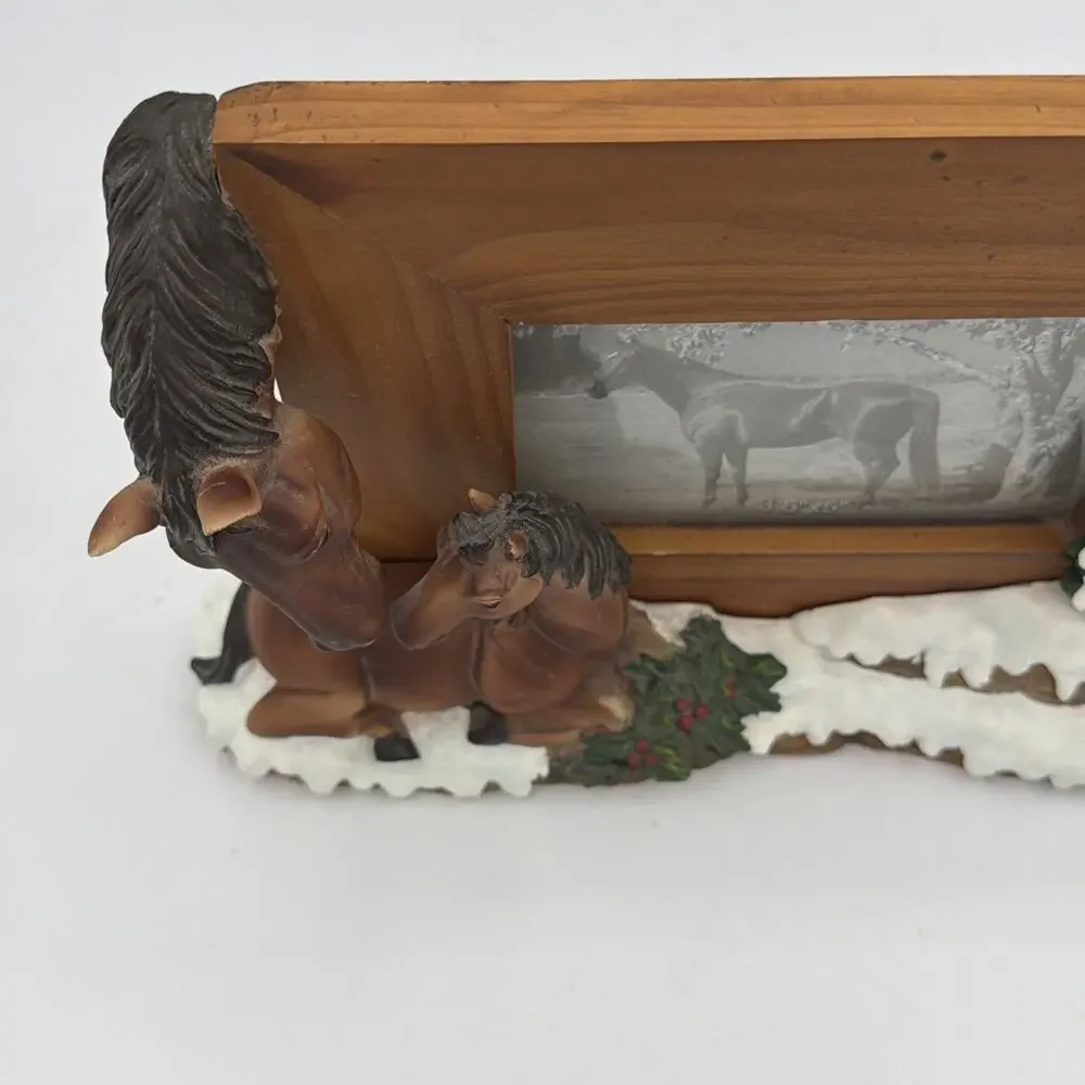 Popular 3.5x 5 3-D Christmas Horse Resin Photo Frame Western Cowboy Tabletop